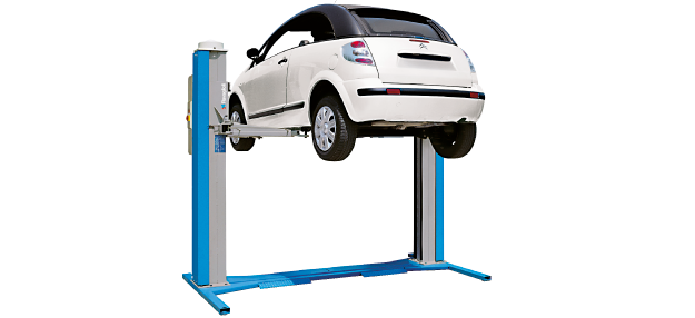 Ponte SOLLEVATORE A DUE COLONNE CON TRASMISSIONE A CARDANO Ravaglioli KPS 306LHE / 3200 kg large