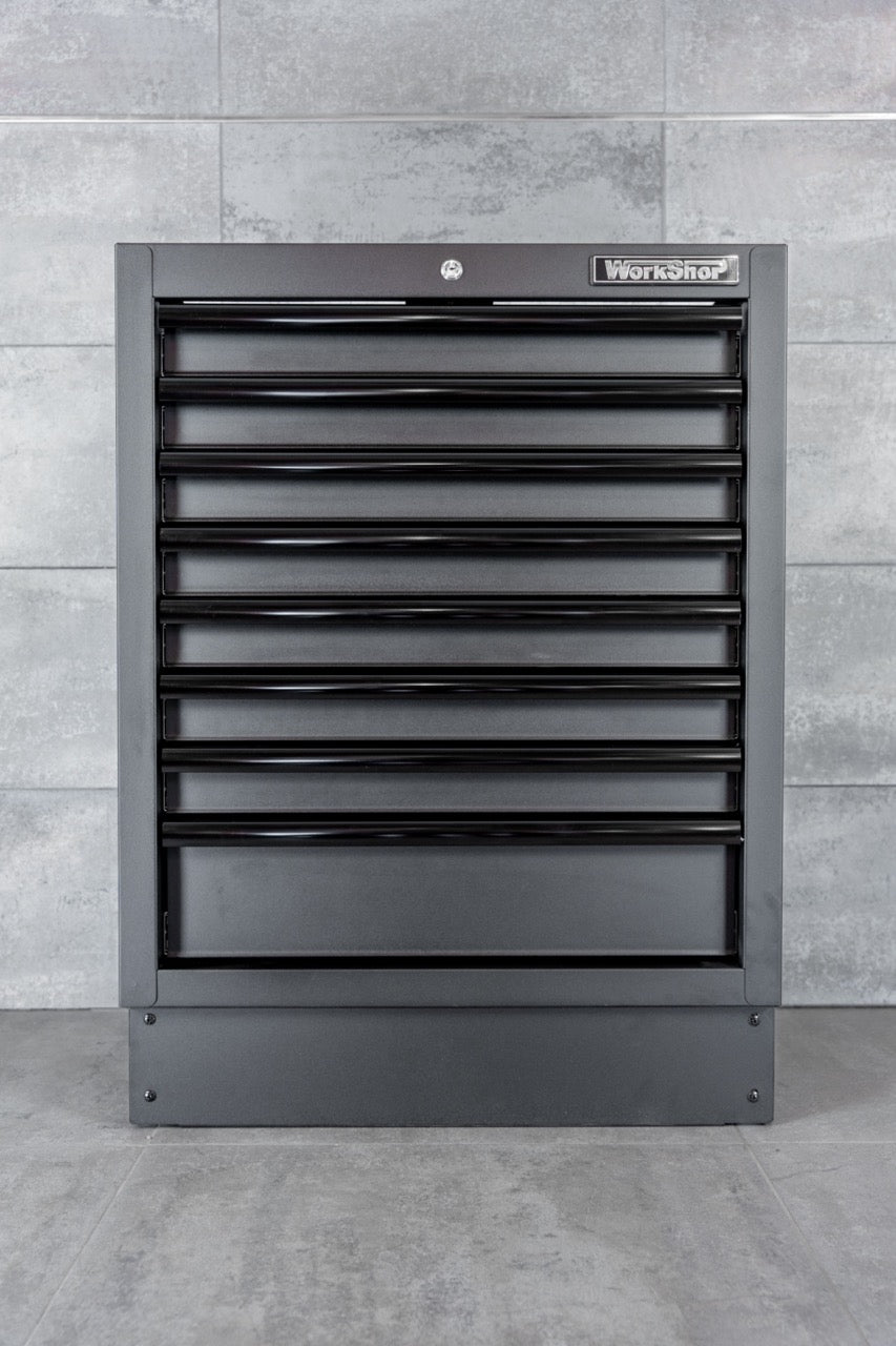 Modulo 8 Cassetti per arredo Workshopitaly MPS Total Black