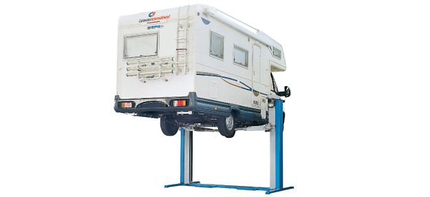 Ponte SOLLEVATORE A DUE COLONNE CON TRASMISSIONE A CARDANO Ravaglioli KPS 306LHE / 3200 kg large