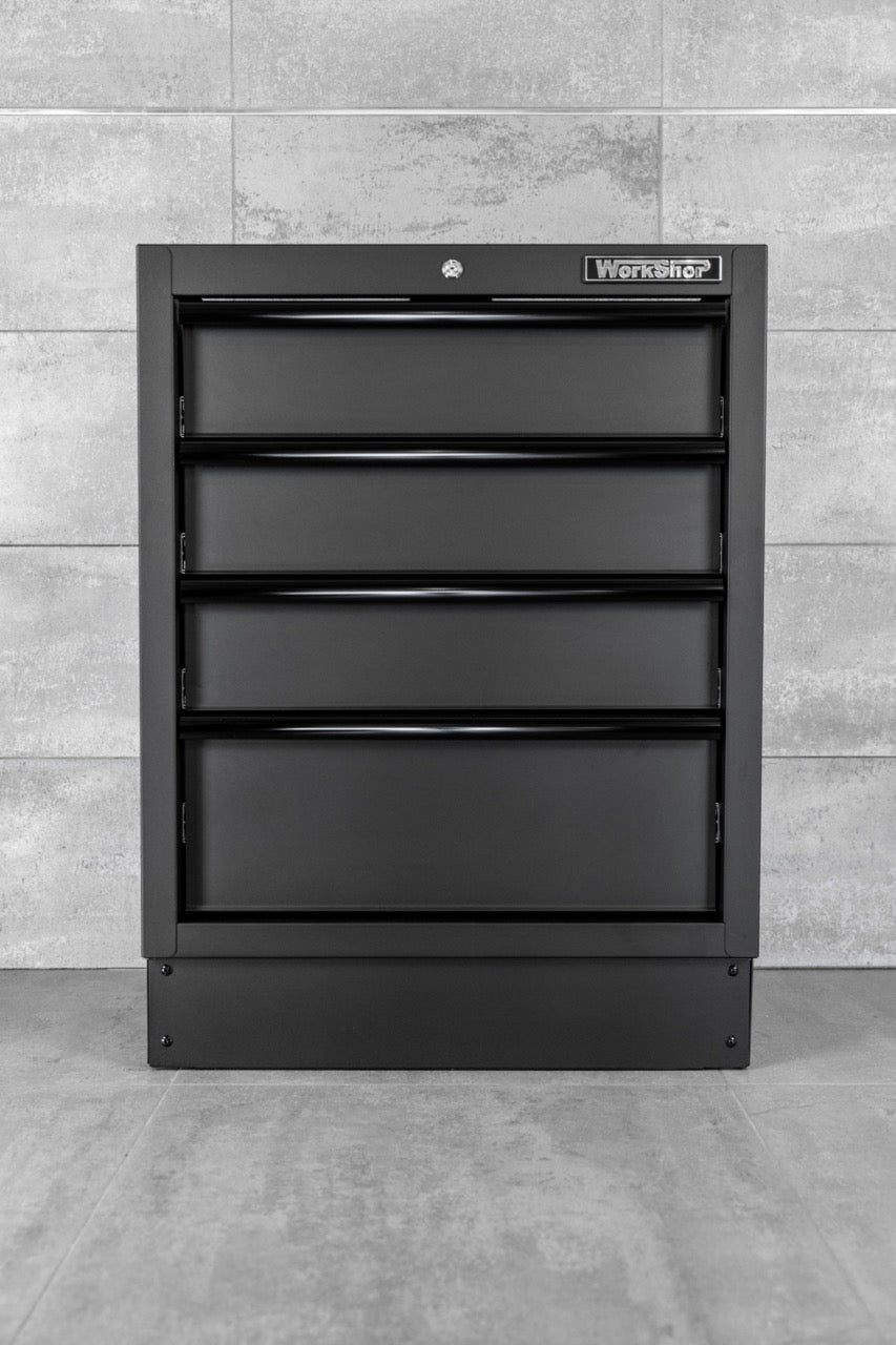 Modulo 4 Cassetti per arredo Workshopitaly MPS Total Black