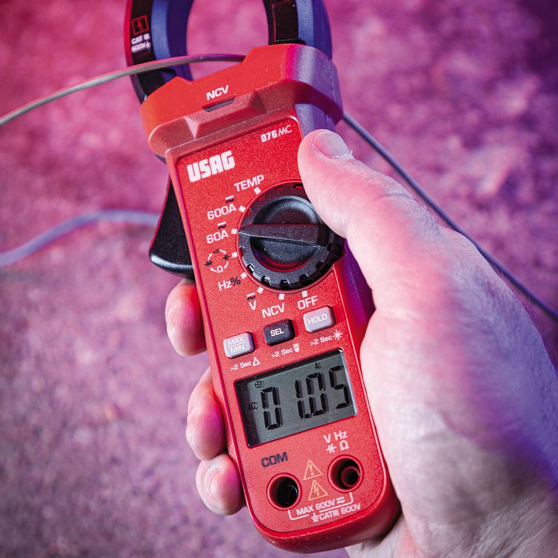 Pinza amperometrica con multimetro digitale TRUE RMS Usag 076 MC