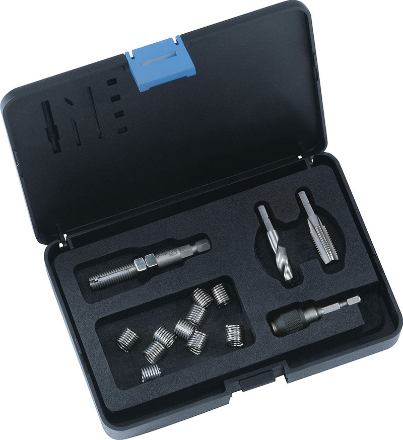 KIT RIPRISTINA FILETTI CON FILETTI RIPORTATI SENZA CODOLO, V-COIL NOTCH, TANGLESS