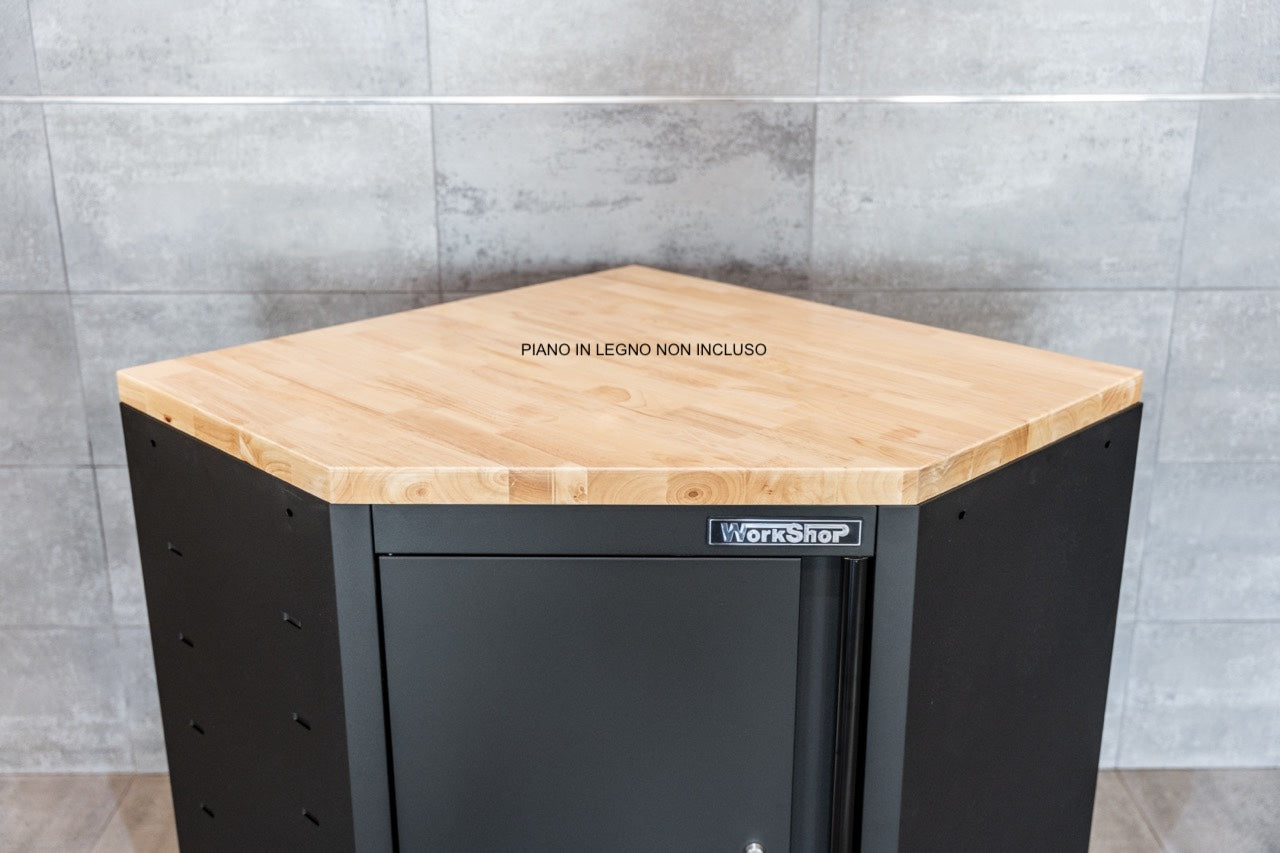 Mobile Angolare Arredo Officina Workshopitaly MPS Total Black