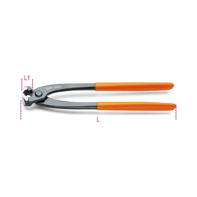Tenaglie per cementisti manici ricoperti in PVC Beta 1098PL
