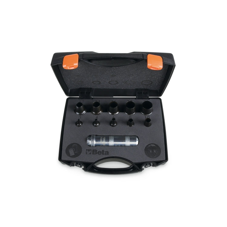 Assortimento di 10 fustelle da 3 a 20 mm e 1 accessorio Beta 1105/C10T