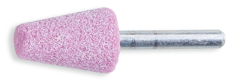 Mole abrasive con gambo, granuli abrasivi di corindone rosa con legante ceramico, forma trapezoidale Beta 11107