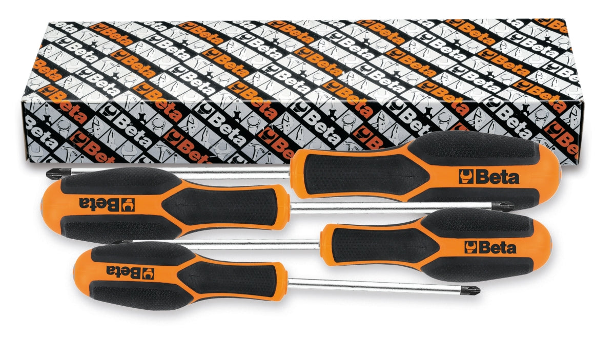 Serie 4 giravite Morphos per viti con impronta a croce Pozidriv®-Supadriv® Beta 1229PZ/S4