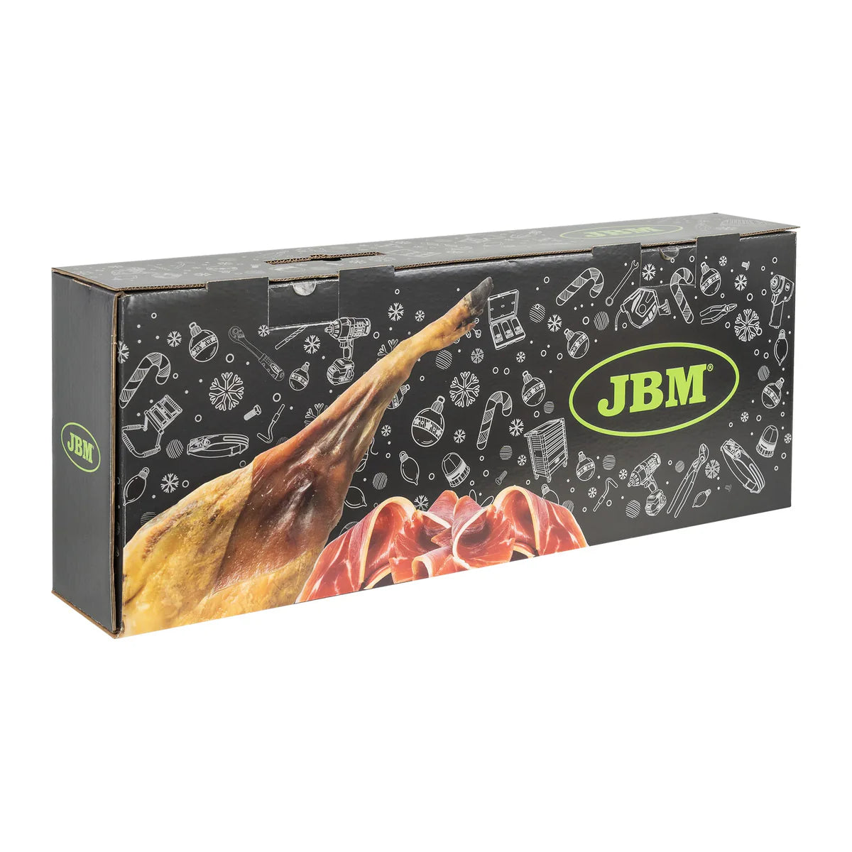 LUCIDATRICE BRUSHLESS A BATTERIA CON CUSTODIA JBM 60009C 4AH SET + 6KG. PROSCIUTTO CRUDO IBERICO