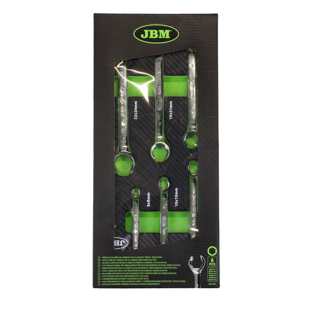 MODULO IN FIBRA DI CARBONIO EVA CON 6 CHIAVI A BUSSOLA - FINITURA LUCIDA JBM 15157