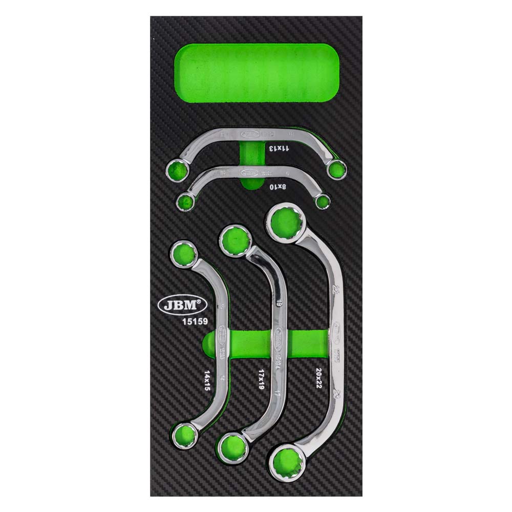 MODULO EVA IN FIBRA DI CARBONIO CON 5 CHIAVI TIPO 'C' - FINITURA LUCIDA JBM 15159