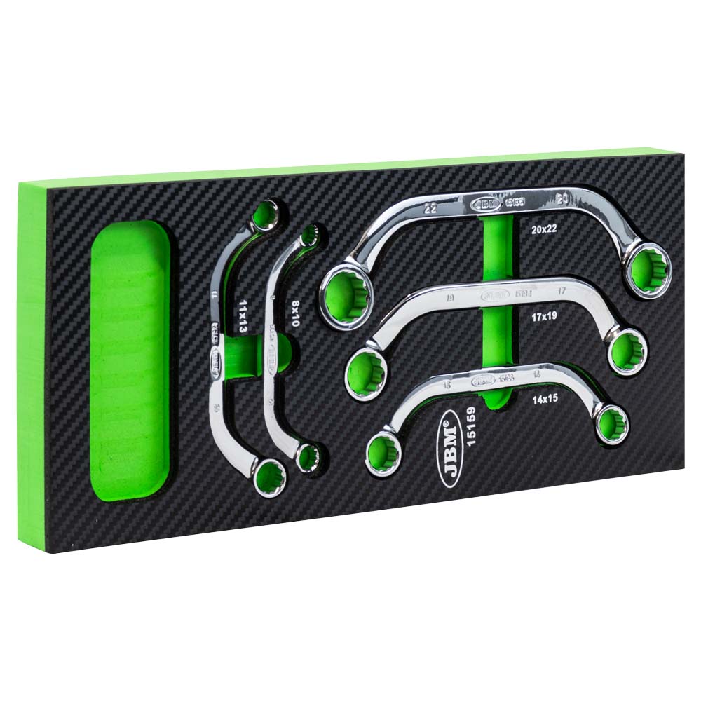 MODULO EVA IN FIBRA DI CARBONIO CON 5 CHIAVI TIPO 'C' - FINITURA LUCIDA JBM 15159