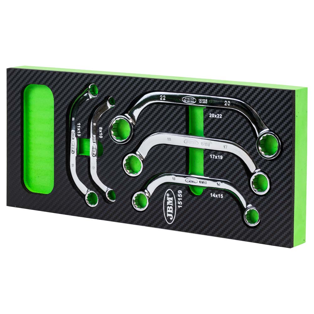 MODULO EVA IN FIBRA DI CARBONIO CON 5 CHIAVI TIPO 'C' - FINITURA LUCIDA JBM 15159