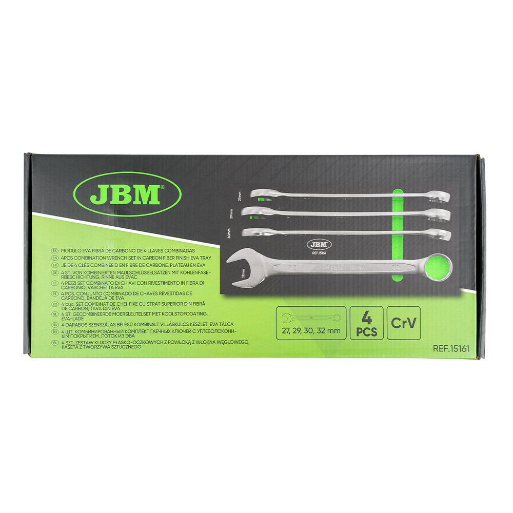 MODULO DI 4 CHIAVI COMBINATE D IN FIBRA DI CARBONIO, PIANO IN EVA JBM 15161