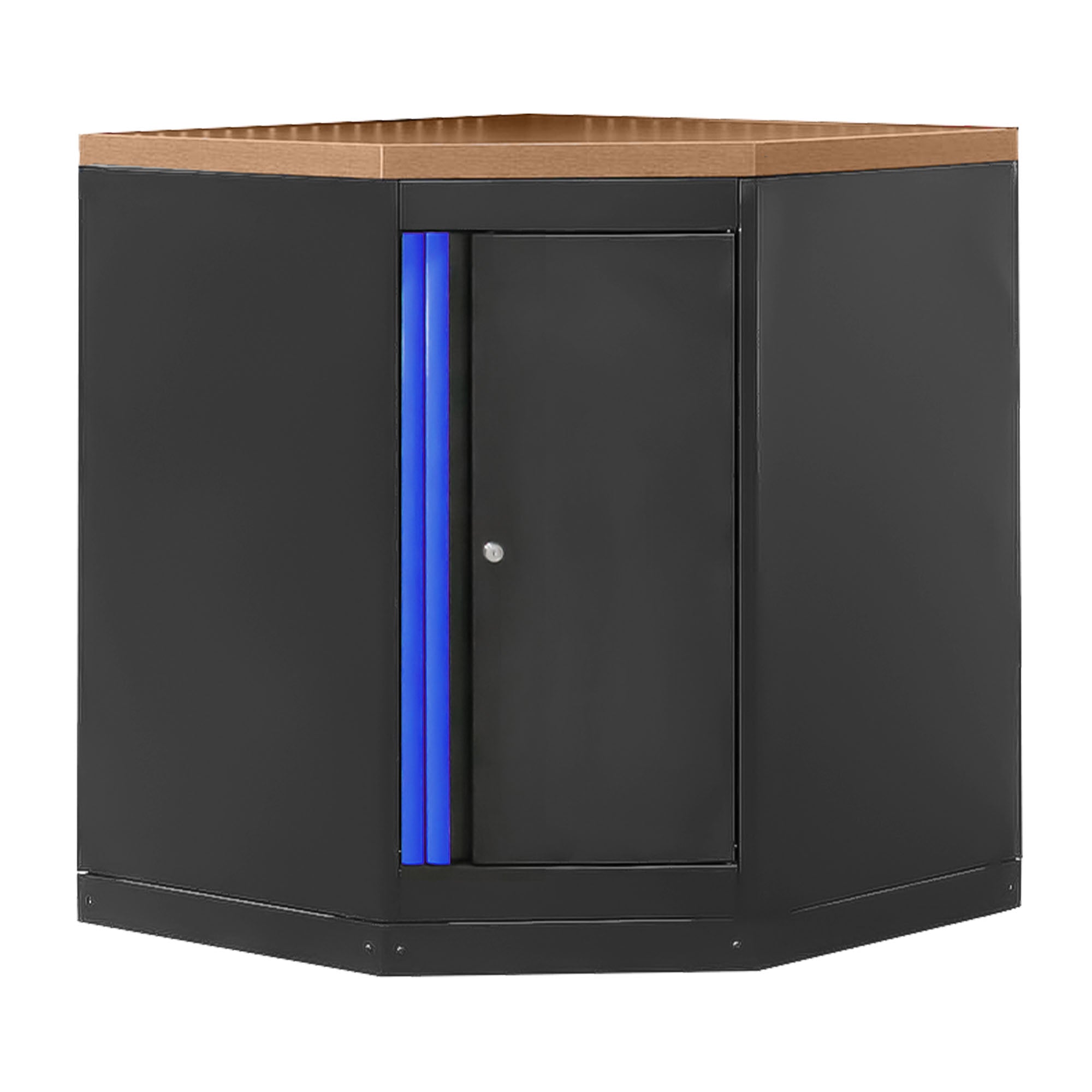 ARMADIO ANGOLARE CON PANNELLO IN MDF - BLU 16492B JBM
