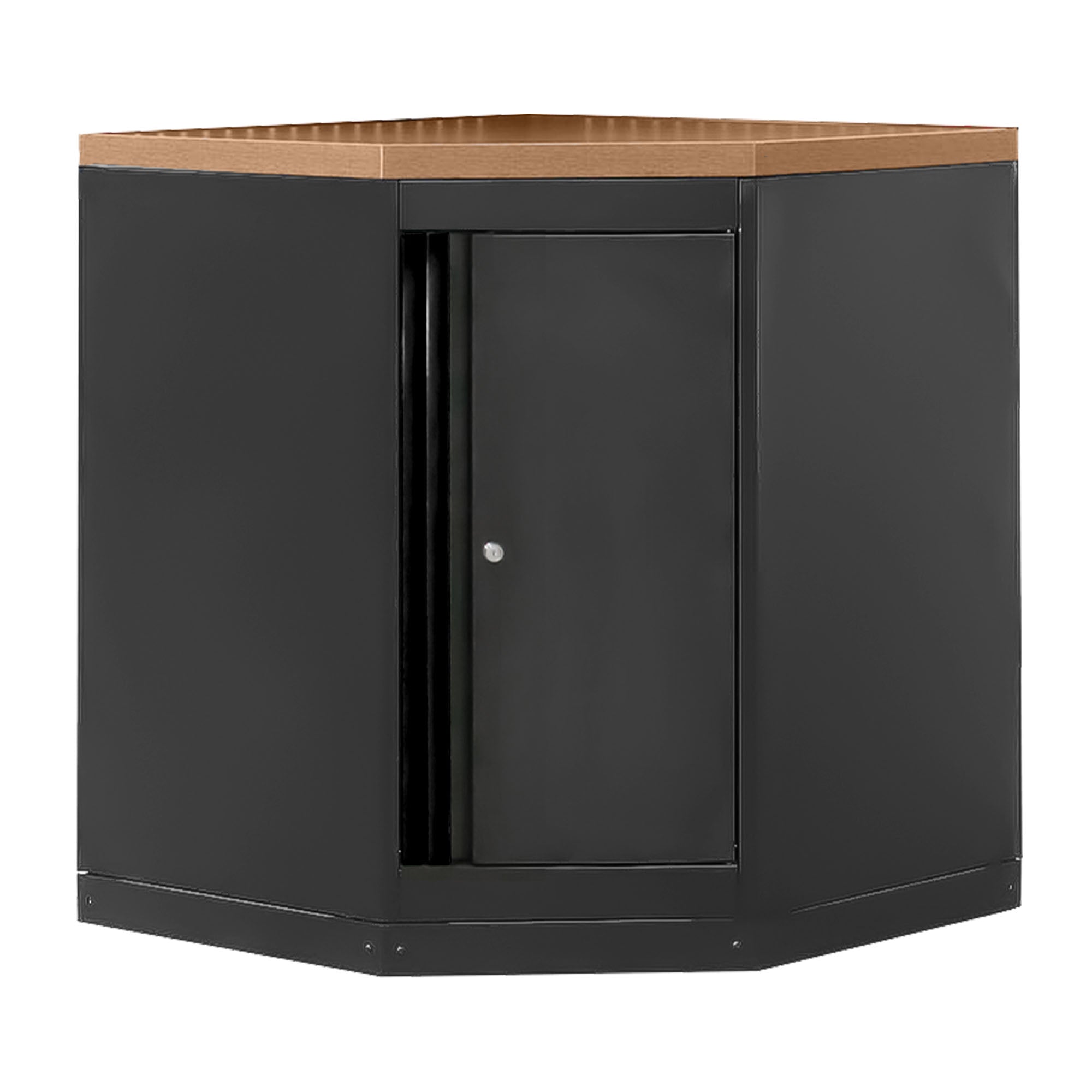ARMADIO ANGOLARE CON PANNELLO IN MDF - NERO 16492K JBM