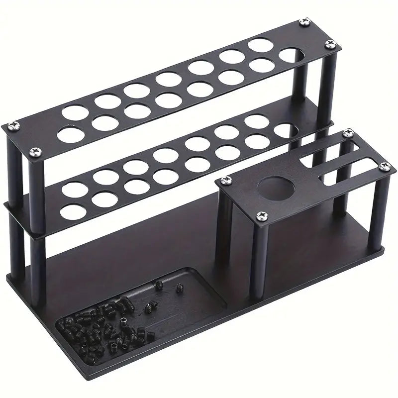 Supporto metallico giraviti da banco per Arredo Officina Workshopitaly MPS Total Black