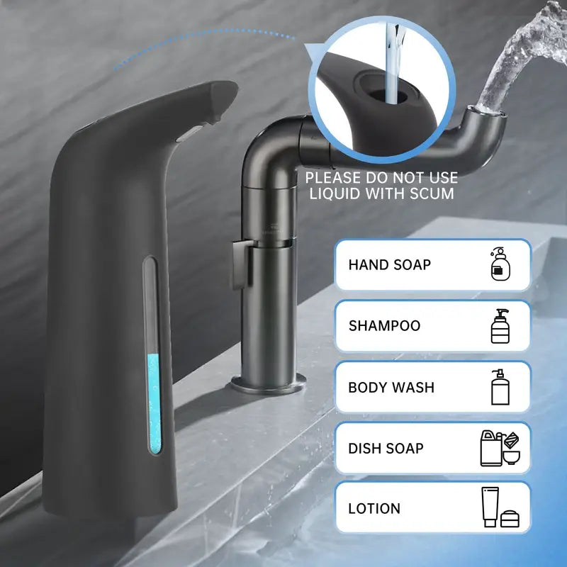 Dispencer sapone liquido Mps Full Black sensore senza contatto