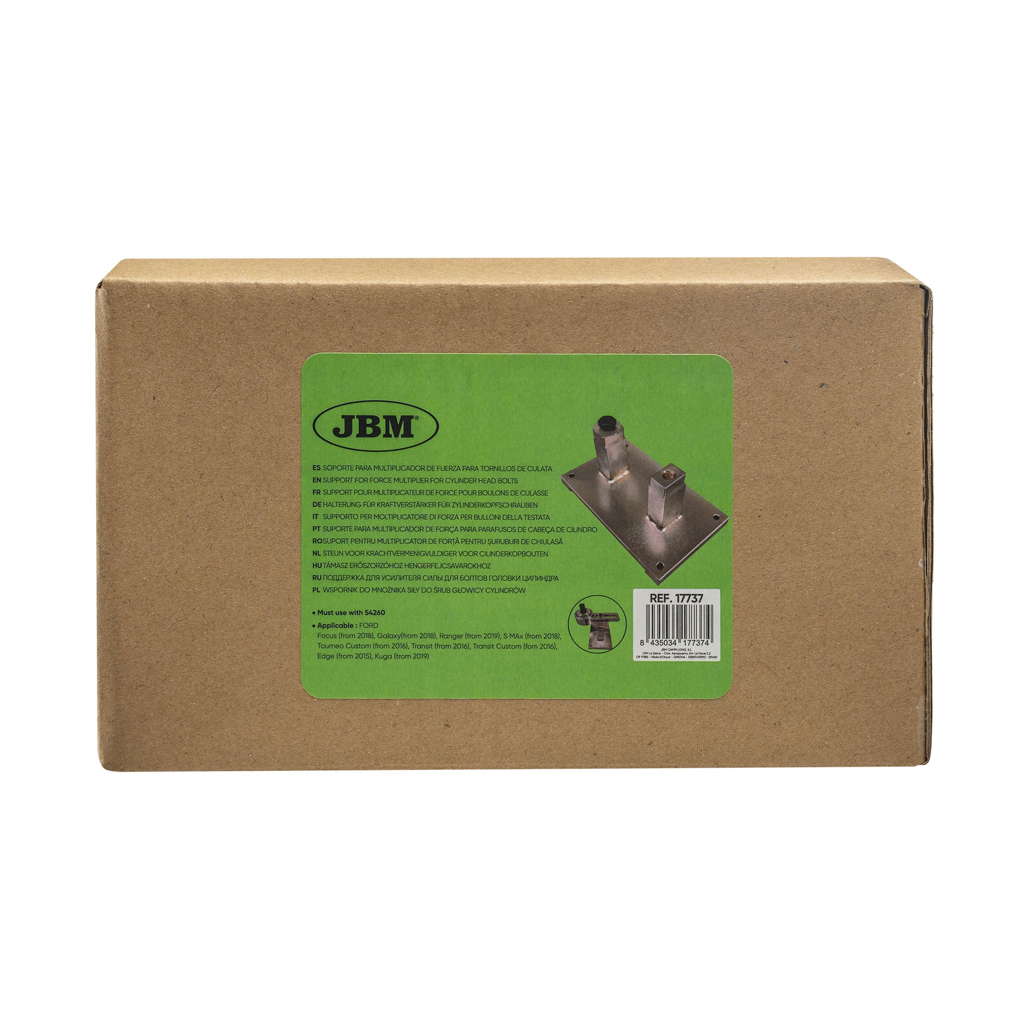 SUPPORTO PER MOLTIPLICATORE DI FORZA PER BULLONI DELLA TESTATA PER REF 54260 17737 JBM