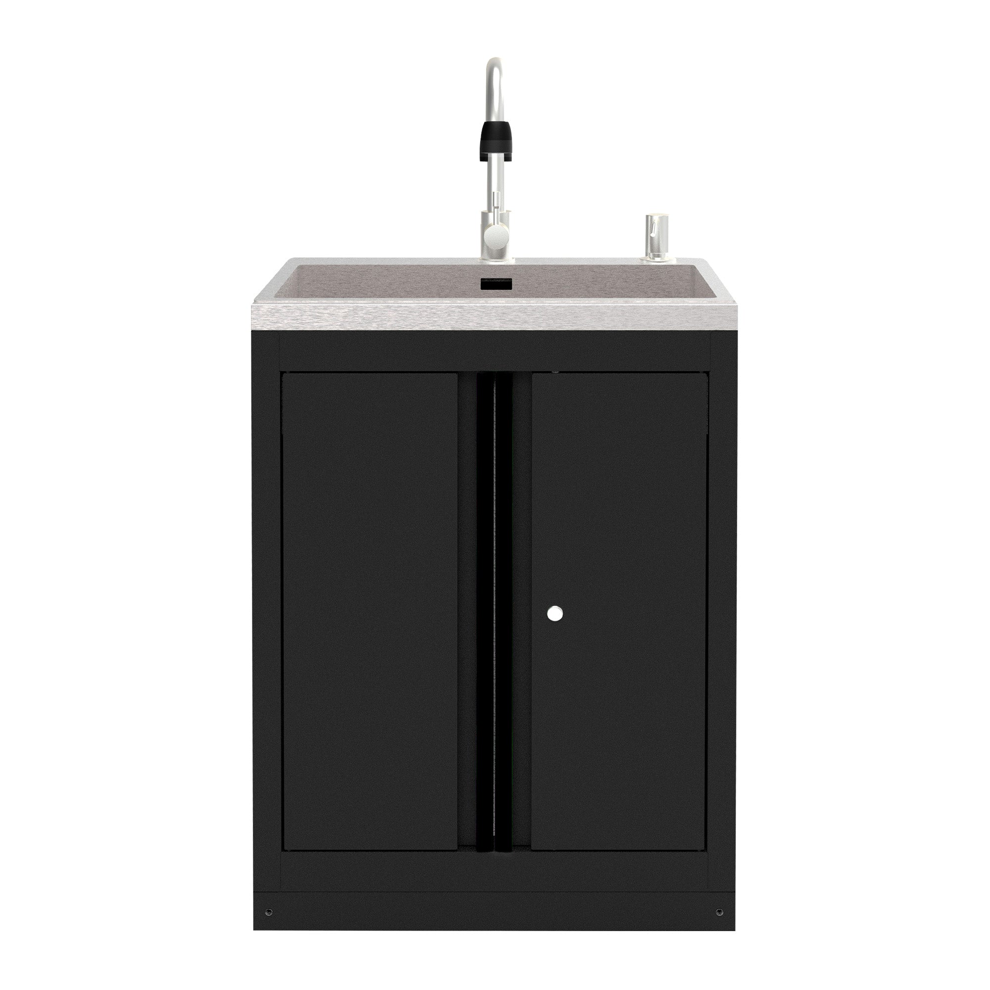 ARMADIO CON LAVELLO INTEGRATO - NERO 18103K JBM