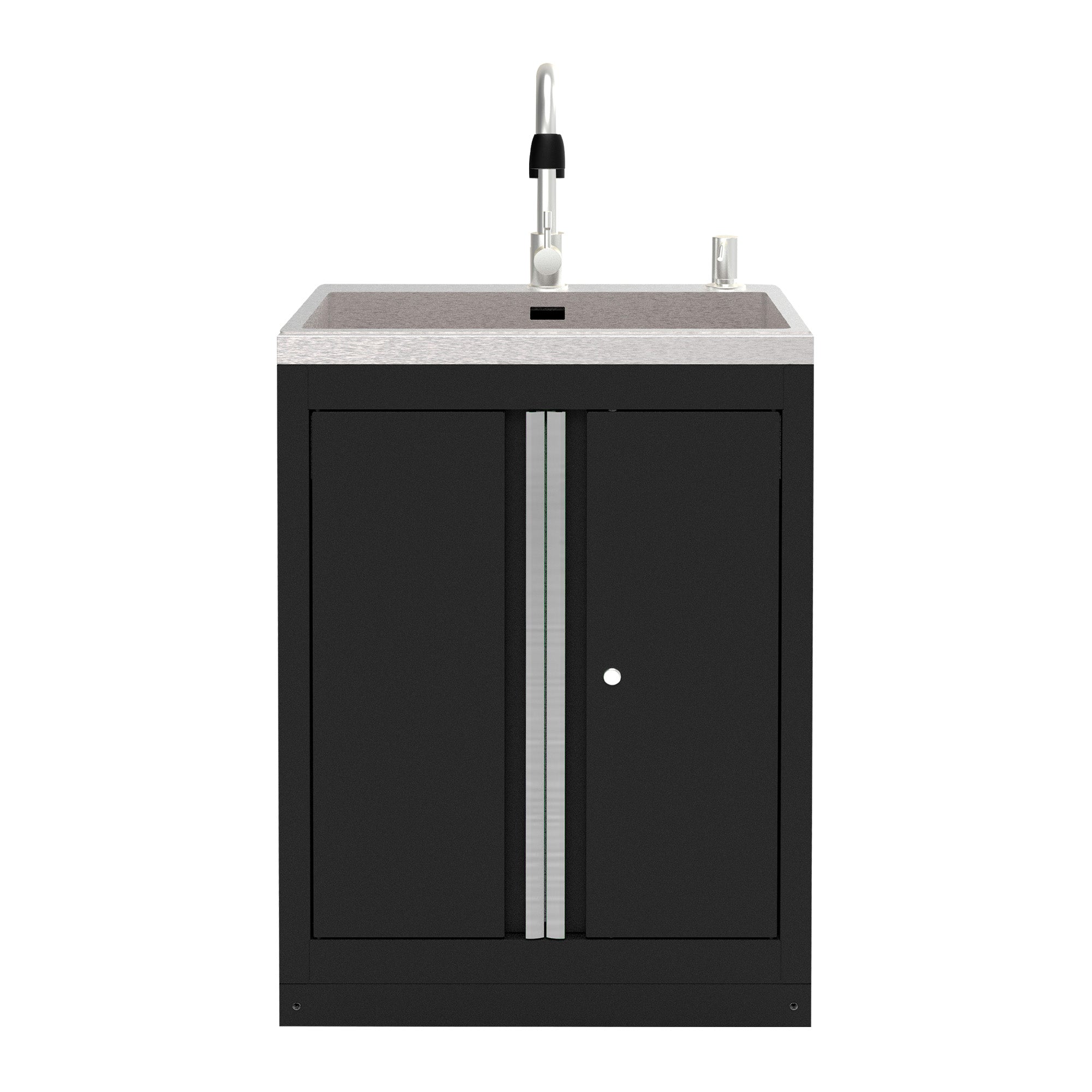 ARMADIO CON LAVELLO INTEGRATO - ARGENTO 18103S JBM