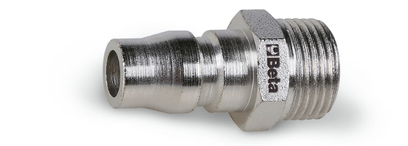 Innesti rapidi profilo asiatico filettati maschio, GAS conici BSPT Beta 1916JM