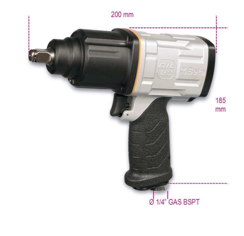 Avvitatore reversibile OIL-LESS con corpo in lega di alluminio Beta 1927OLS