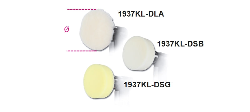 Spugna lucidatura gialla 90mm (3,5") Beta 1937KL-D