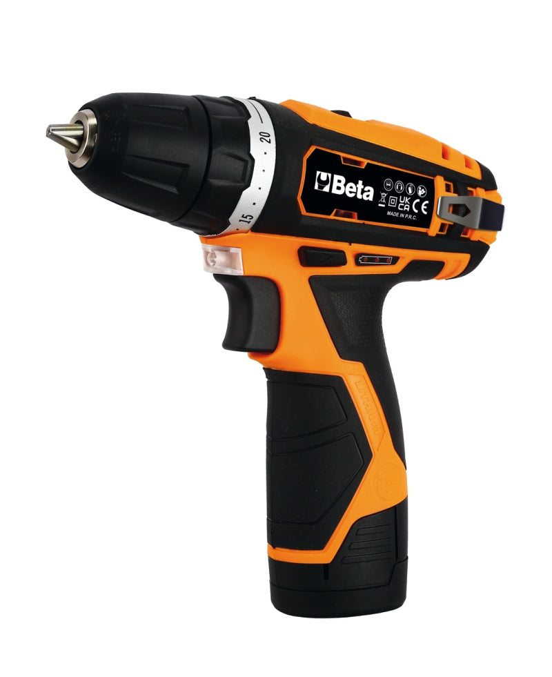 Kit 12V trapano avvitatore ultracompatto + avvitatore ad impulsi 1/4" HEX Beta 1972/K12V-COMBO