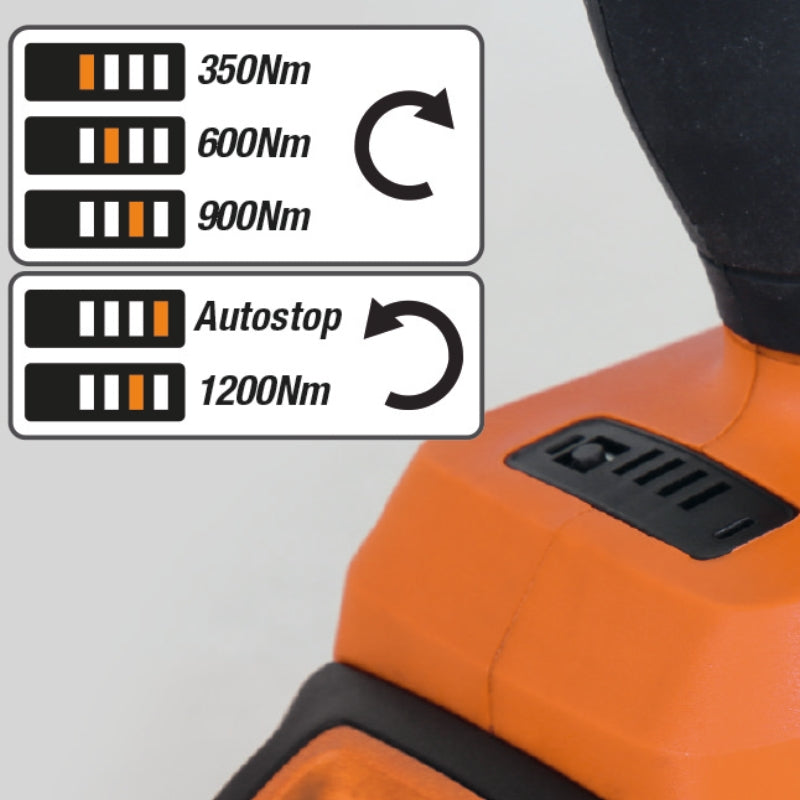 Avvitatore ad impulsi 20V BRUSHLESS attacco 1/2" - 1200 Nm (solo corpo macchina) Beta 1984 20V/1200BMC