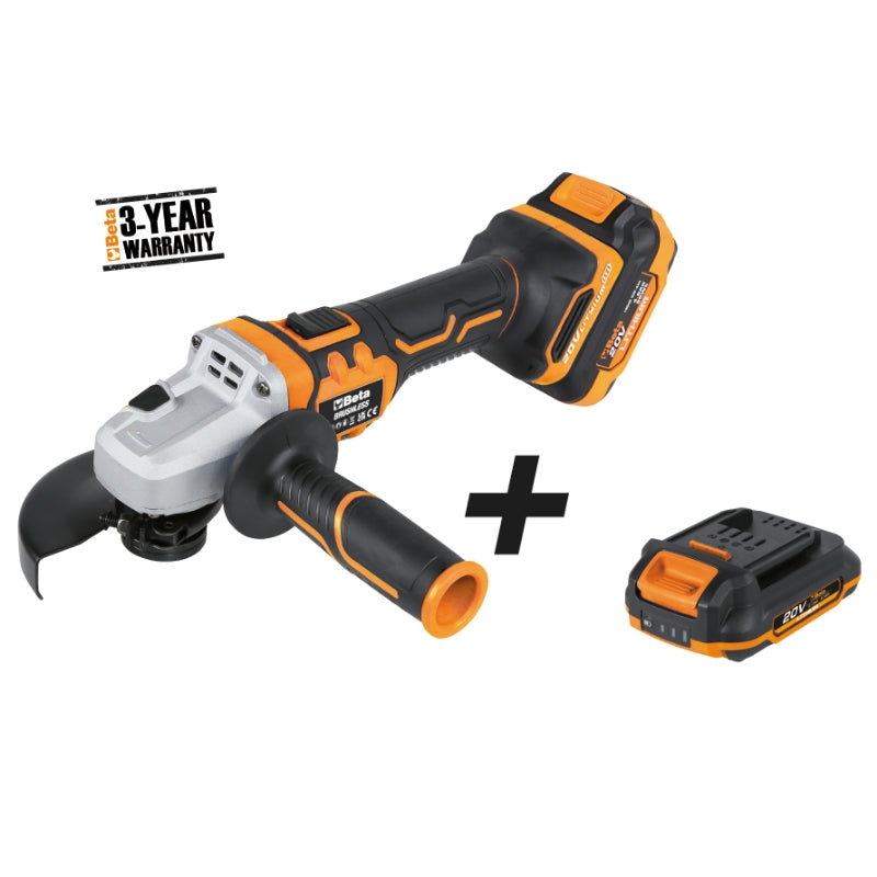 Kit 20V smerigliatrice angolare + batteria 2Ah Beta 1986/K20-4AH+2AH