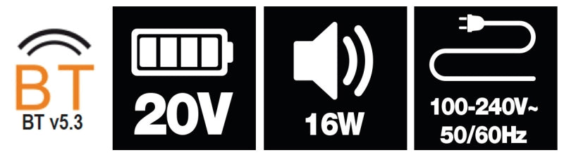 Radio da cantiere 20V Beta 1989RCB