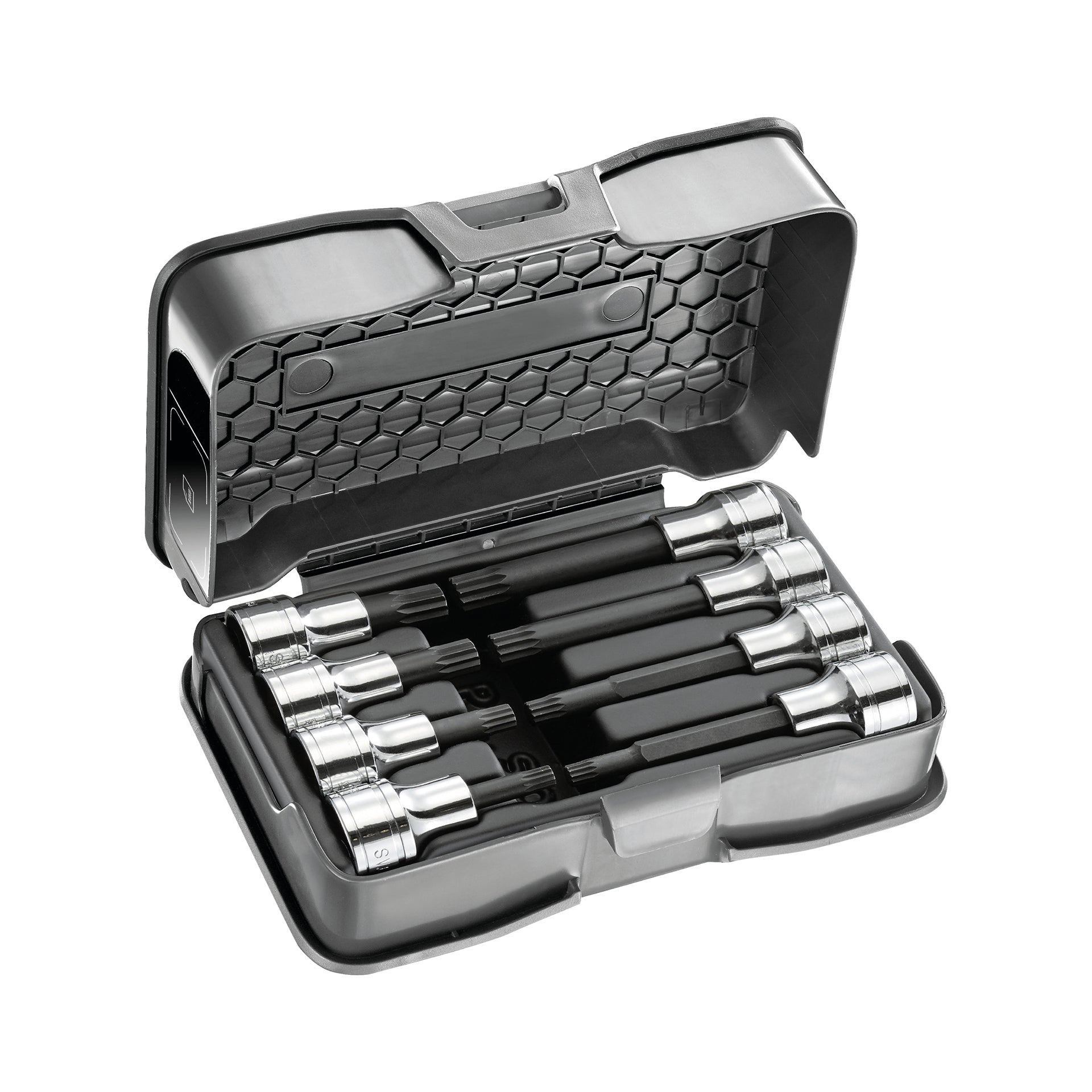 Assortimento in cassetta di ABS con bussole per viti con impronta XZN (8 pz) Usag 233 1/2 NXZN/C8