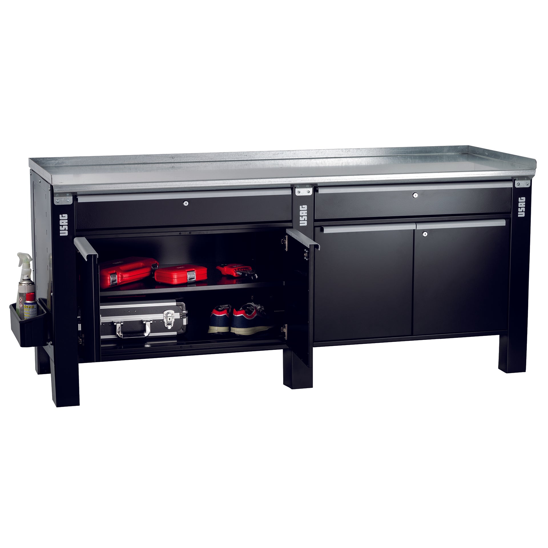 POSTAZIONE DI LAVORO CON PIANO IN ACCIAIO Usag 506 KA