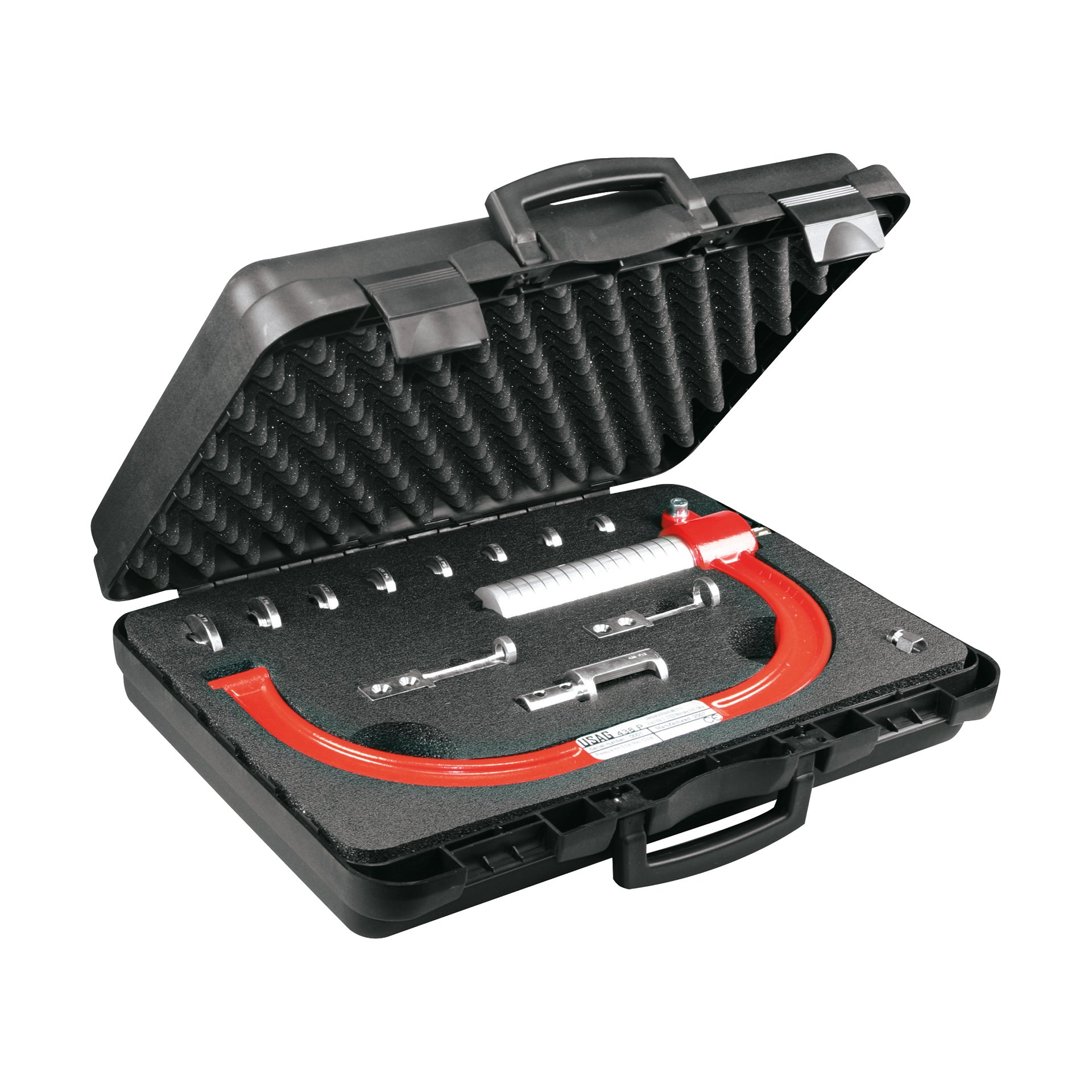 ATTREZZO PNEUMATICO UNIVERSALE PER LO SMONTAGGIO ED IL MONTAGGIO DELLE VALVOLE Usag 438 P