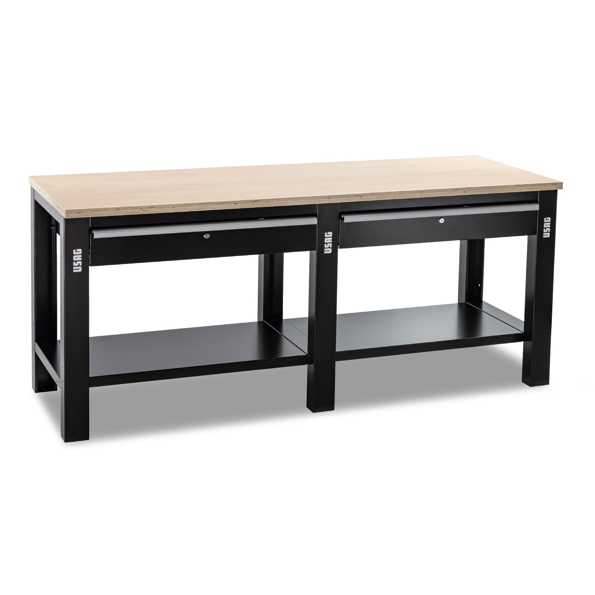 Banco da lavoro Usag 506 TLC Piana legno 2 mt. 2 CASSETTI