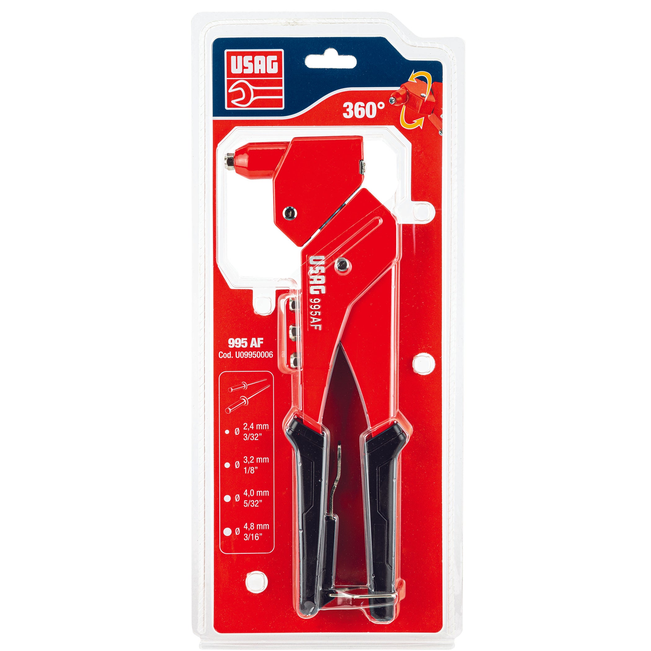 RIVETTATRICE CON TESTA ORIENTABILE Usag 995 AF