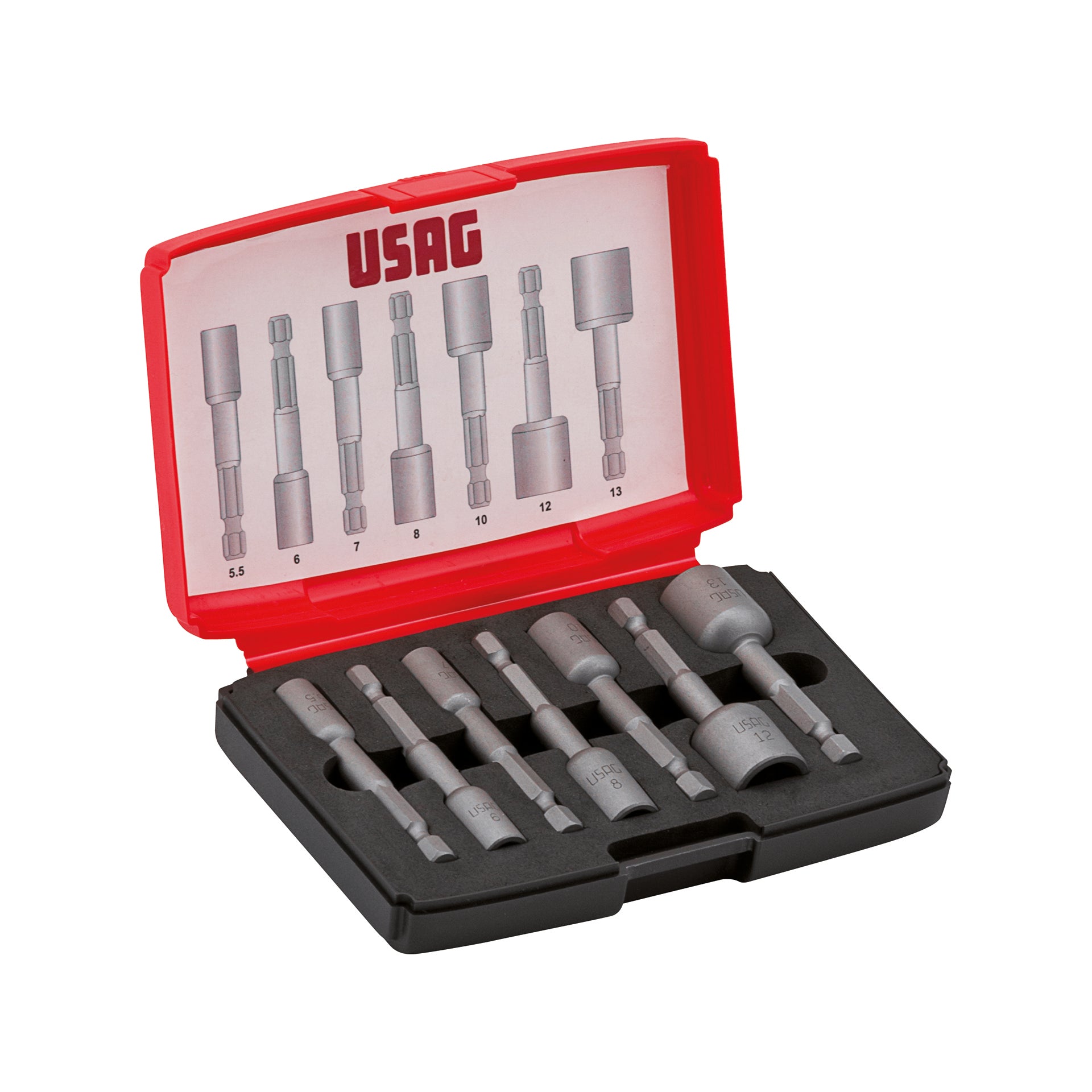Set inserti magnetici esagonali femmina per avvitatore Usag 664 B/S7