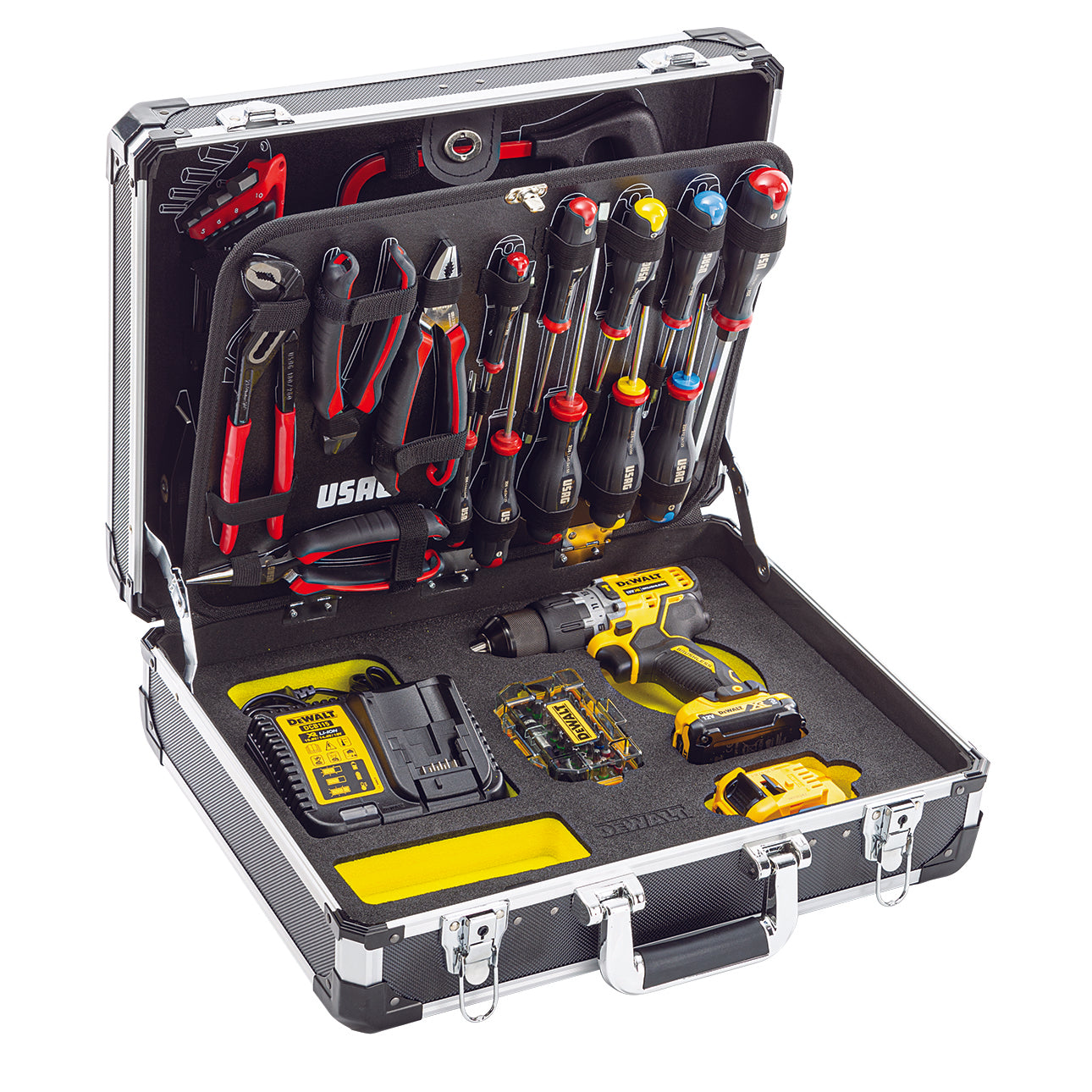VALIGIA CON ASSORTIMENTO PER MANUTENZIONE (74 PZ) USAG DEWALT 002 UDM