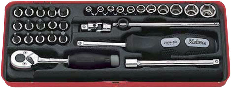 CASSETTA METALLICA 31 PZ. 240 X 100 X H 32 MM Koken 2258M 1/4"