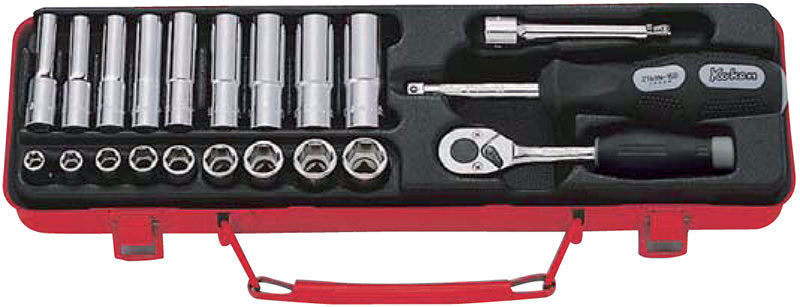 CASSETTA METALLICA 21 PZ. 310 X 86 X H 50 MM Koken 2277 1/4"