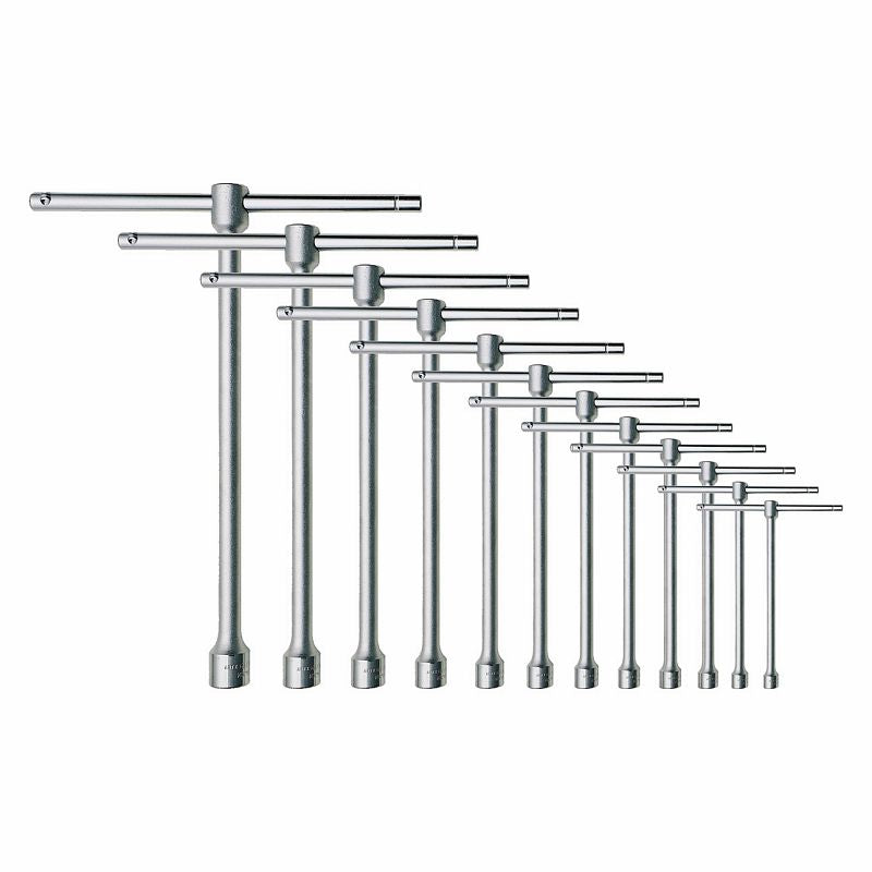 Serie di 12 chiavi a T semplici con bocca esagonale Usag 275 SE12