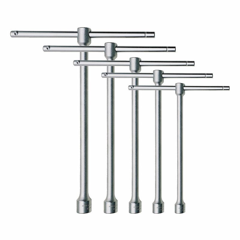 Serie di 5 chiavi a T semplici con bocca esagonale Usag 275 SE5