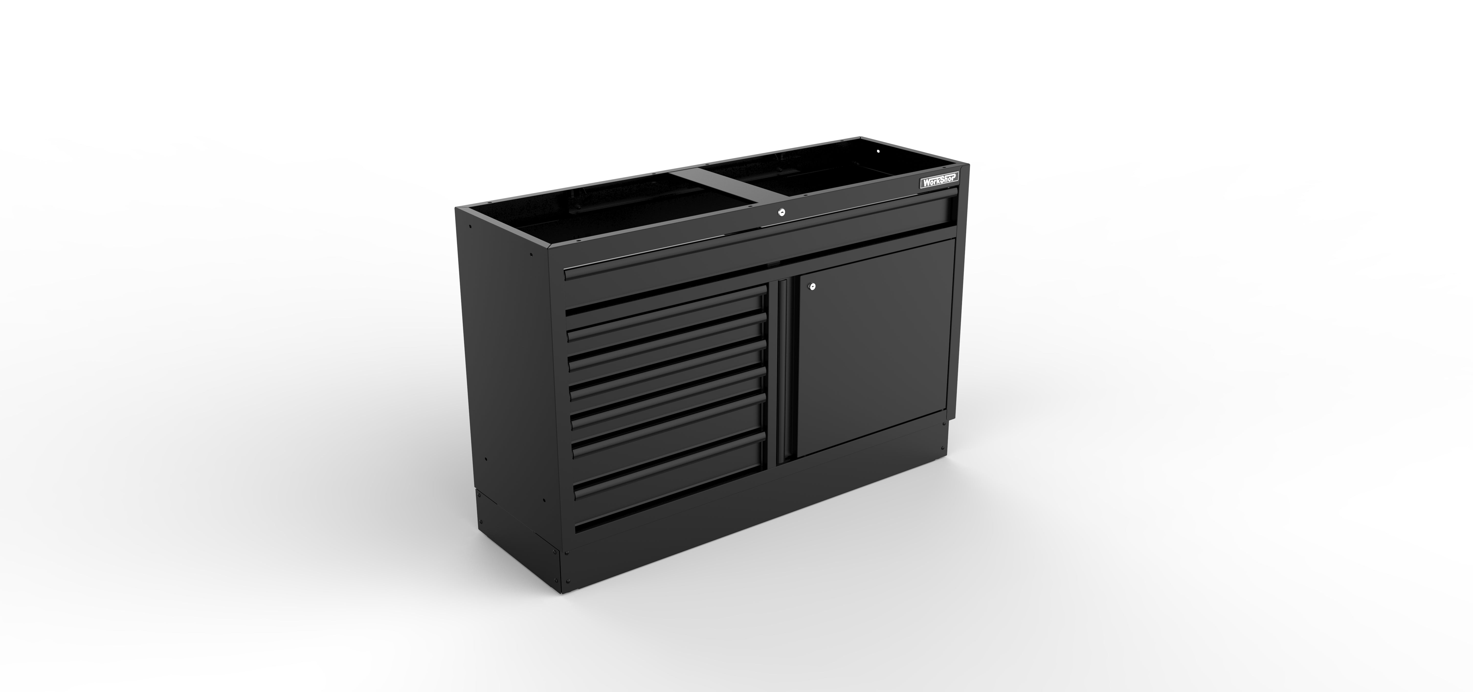 Arredo Officina Workshopitaly MPS 07 inox 2mt. Total Black