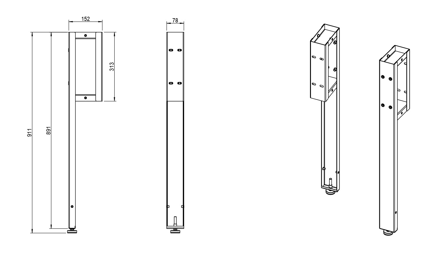 Staffa estensione MPS+ per Arredo Officina Workshopitaly PLUS