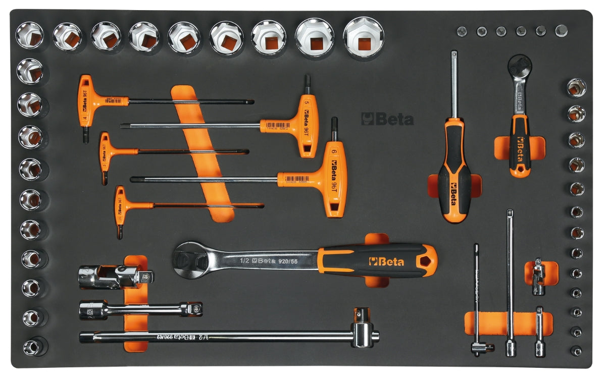 Cassettiera mobile porta attrezzi con 7 cassetti, con assortimento di 288 utensili Beta 3900 RSC39/7-VI