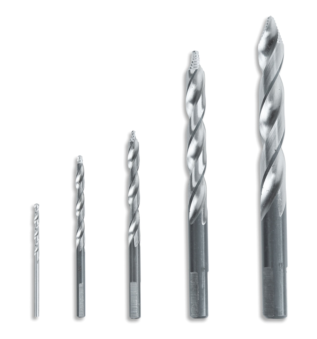 SERIE DI 25 PUNTE IN HSS CON GEOMETRIA A GRADINI Beta 416G/SP25