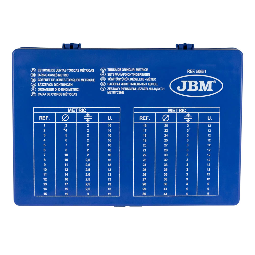 ORGANIZER DI O-RING METRICI 50651 JBM