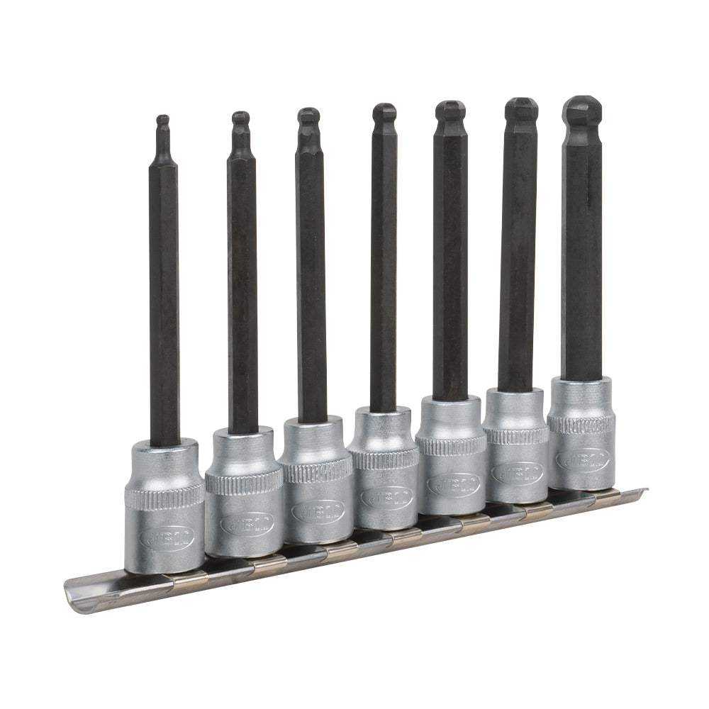 SET DI 7 INSERTI ALLEN A SFERA CON BUSSOLE 3/8" 50982 JBM