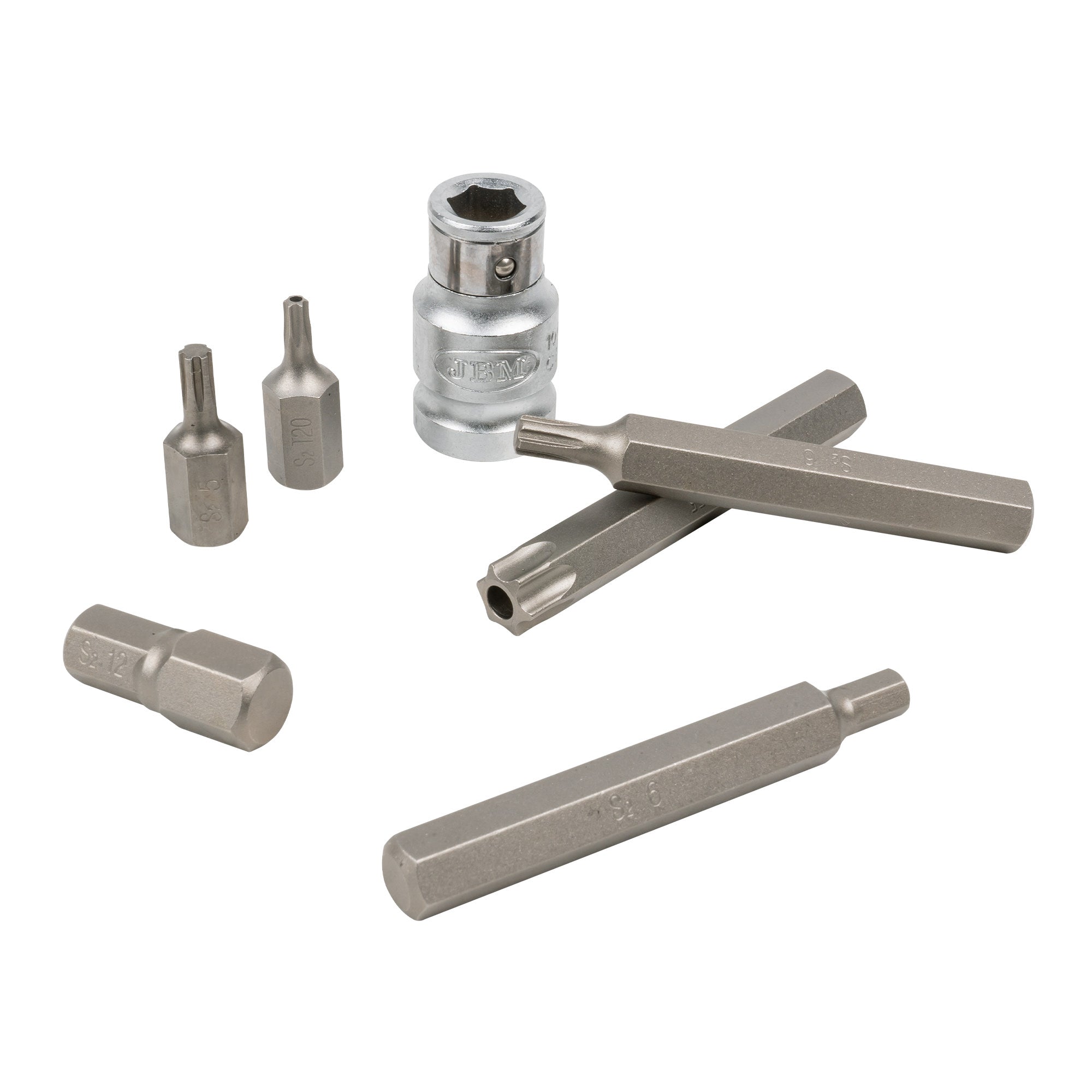 VALIGETTA CON 42 CHIAVI PER VITI TORX, TRIPLE SQUARE E A BRUGOLA STANDARD ANTIMANOMISSIONE JBM 50985