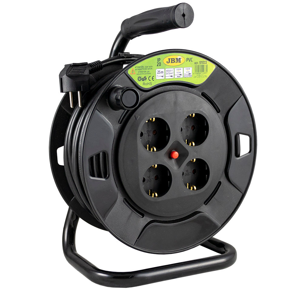 AVVOLGITORE DI CAVO ELETTRICO 25M 51033 JBM